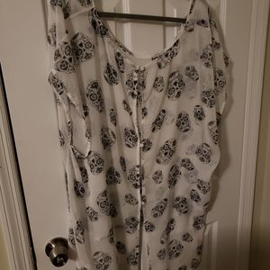 Funky skull blouse
